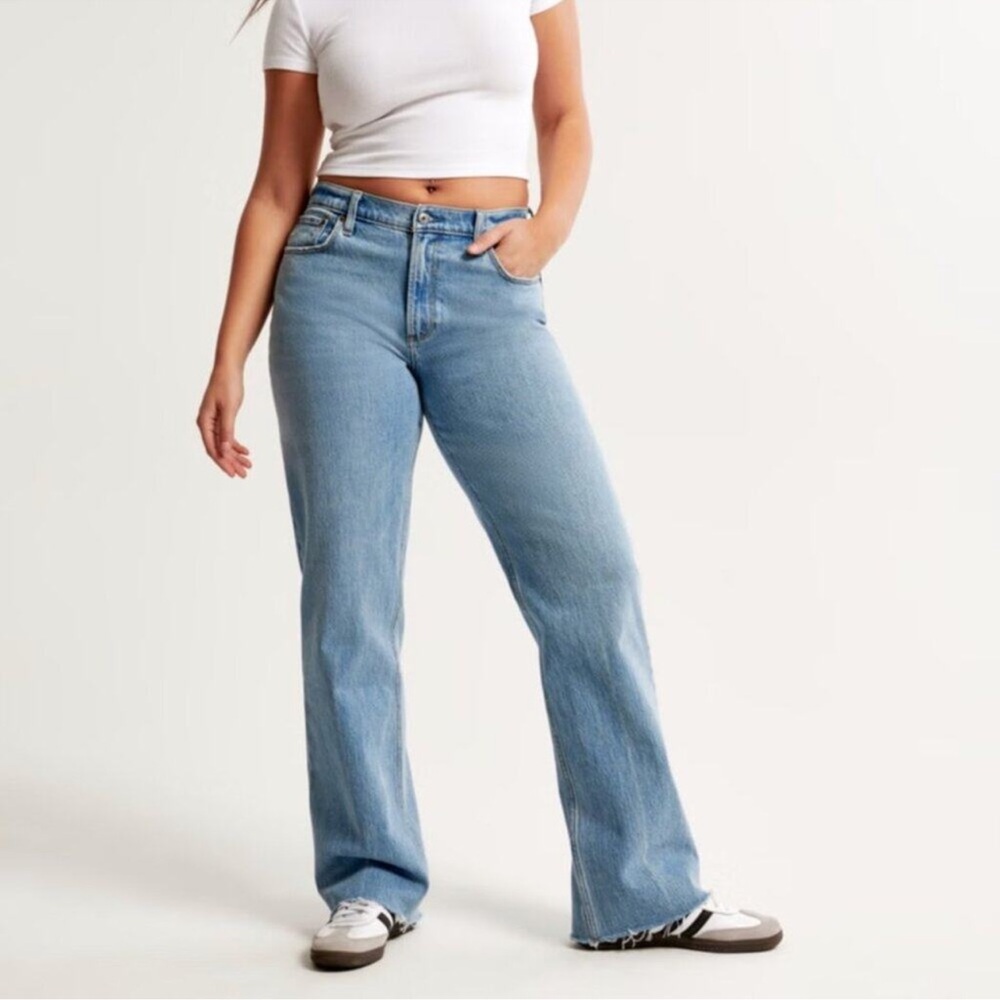 Abercrombie & Fitch Light Blue Straight Leg Jeans